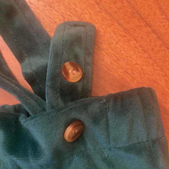 Badgley Mischka infant velvet pants with adjustable straps Size 6-9 months - Picture 5 of 5